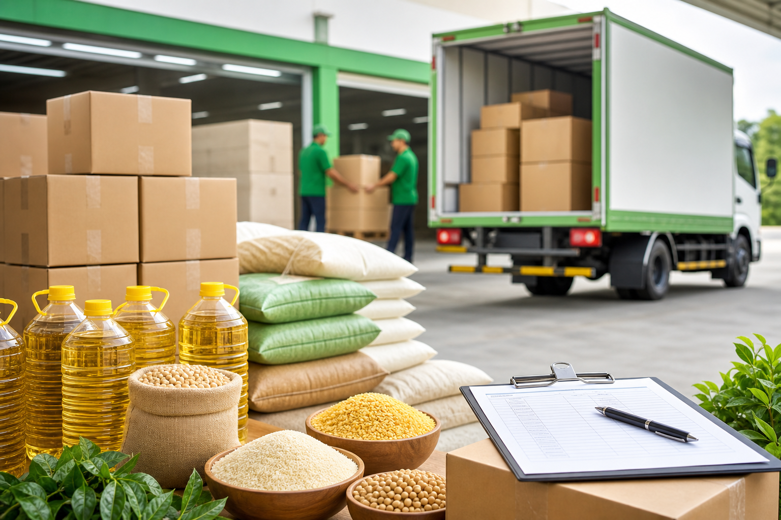 Organized food commodity delivery and dispatch