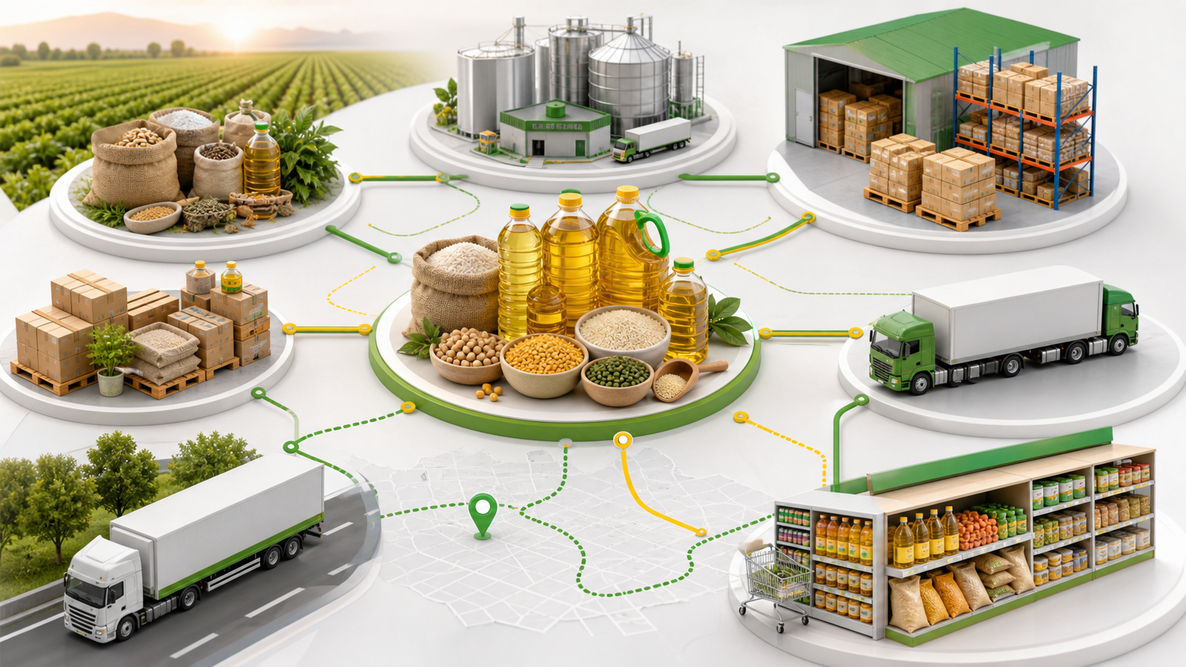 Food commodity supply chain services
